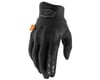 100% Cognito Full Finger Gloves (Black/Charcoal) (L)