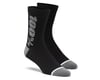 100% Rhythm Merino Wool Socks (Black/Grey) (S/M)