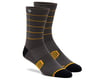 100% Advocate Socks (Charcoal/Mustard) (S/M)