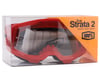 Image 3 for 100% Strata 2 Goggles (Red) (Clear Lens)
