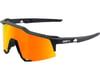 Image 1 for 100% Speedcraft Sunglasses: Soft Tact Black Frame with HiPER Red Multilayer Mirr