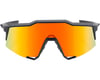 Image 2 for 100% Speedcraft Sunglasses: Soft Tact Black Frame with HiPER Red Multilayer Mirr
