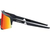Image 3 for 100% Speedcraft Sunglasses: Soft Tact Black Frame with HiPER Red Multilayer Mirr