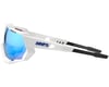 Image 3 for 100% Speedtrap Sunglasses (Matte White) (HiPER Blue Mirror)