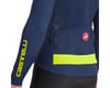 Image 3 for Castelli Puro 3 Long Sleeve Jersey FZ (Belgian Blue/Yellow Fluo Reflex) (M)