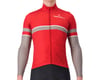 Image 1 for Castelli Retta Long Sleeve Jersey (Pompeian Red/Nickel Grey)