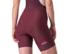 Image 4 for Castelli Women's Prima Bib Shorts (Deep Bordeaux/Persian Red) (S)