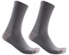 Castelli Men's Bandito Wool 18 Socks (Nickel Grey) (S/M)