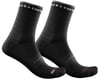 Castelli Women's Rosso Corsa 11 Socks (Black) (L/XL)