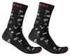 Castelli Fuga 18 Socks (Black/Dark Grey) (L/XL)