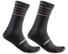 Castelli Endurance 15 Socks (Black/Silver Grey/Red) (L/XL)