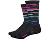 DeFeet Wooleator 6" DNA Socks (Charcoal/Blue/Pink) (M)
