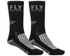 Fly Racing Factory Rider Socks (Black/Grey) (S/M)