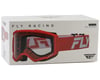 Image 3 for Fly Racing Focus Goggles (Red/White) (Clear Lens)