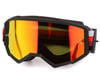 Fly Racing Zone Goggles (Black/Red) (Red Mirror/Amber Lens)