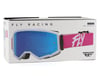 Image 3 for Fly Racing Zone Goggles (Pink/White) (Sky Blue Mirror/Smoke Lens)