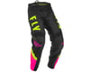 Image 1 for Fly Racing Youth F-16 Pants (Neon Pink/Black/Hi-Vis)