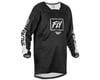 Fly Racing Youth Kinetic Rebel Jersey (Black/White) (Youth L)