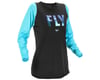 Fly Racing Women's Lite Jersey (Black/Aqua) (M)