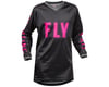Image 1 for Fly Racing Youth F-16 Jersey (Black/Pink) (Youth L)
