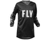 Image 1 for Fly Racing Youth F-16 Jersey (Black/White) (Youth L)