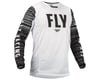 Fly Racing Kinetic Mesh Jersey (White/Black/Grey) (L)