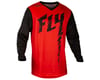 Image 1 for Fly Racing Youth F-16 Long Sleeve Jersey (Red/Black/Grey) (Youth M)