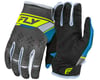 Image 1 for Fly Racing Kinetic Prix Long Finger Gloves (Charcoal/Hi-Vis) (L)