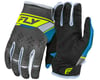 Image 1 for Fly Racing Kinetic Prix Long Finger Gloves (Charcoal/Hi-Vis) (S)