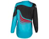 Image 2 for Fly Racing Youth F-16 Long Sleeve Jersey (Cyan/Black/Red) (Youth S)