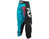 Image 3 for Fly Racing Youth F-16 Pants (Cyan/Black/Red) (20)