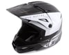 Image 1 for Fly Racing Kinetic Straight Edge Helmet (Black/White) (XS)