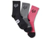 Fox Racing Women's 6" Ranger Socks (Black/Grey/Pink) (3-Pairs) (Universal Women's)