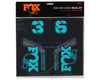 Image 2 for Fox Suspension Custom Decal Kit (Turquoise)