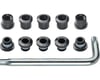 Related: FSA Torx T-30 Alloy Double Chainring Nut/Bolt Set w/ Tool (Black)
