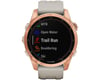 Image 7 for Garmin Fenix 7S Solar GPS Smartwatch (Rose Gold + Light Sand Band) (7S | 42mm Case)