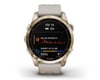 Image 2 for Garmin Fenix 7S Sapphire Solar GPS Smartwatch (Cream Gold Ti + Light Sand Band) (7S | 42mm Case)