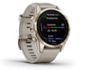 Image 3 for Garmin Fenix 7S Sapphire Solar GPS Smartwatch (Cream Gold Ti + Light Sand Band) (7S | 42mm Case)