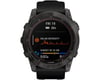 Image 2 for Garmin Fenix 7X Sapphire Solar GPS Smartwatch (Carbon Grey DLC Ti + Black Band) (7X | 51mm Case)