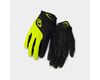 Giro Bravo Gel Long Finger Gloves (Yellow/Black) (L)
