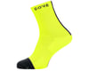 Gore Wear M Mid Socks (Neon Yellow/Black) (S)