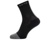 Gore Wear M Mid Socks (Black/Graphite Grey) (S)