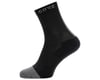 Image 1 for Gore Wear M Mid Socks (Black/Graphite Grey)