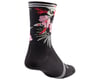 Image 2 for Louis Garneau Picasso Socks (Black Flowers) (L/XL)