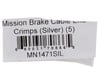 Image 2 for Mission Brake Cable End Crimps (Silver) (5)
