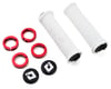 Image 1 for ODI Troy Lee Designs Signature Series Lock-On Grip Set (White/Red) (130mm)