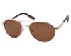 Image 1 for Optic Nerve ONE Siren Polarized Sunglasses (Gold with Polarized Brown Lens)