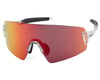 Image 1 for Optic Nerve Fixie Blast Sunglasses (Shiny Crystal Clear) (Red Mirror Lens)