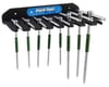 Image 1 for Park Tool Sliding T-Handle Torx Wrenches (Silver/Green) (Complete Set)