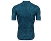 Image 2 for Pearl Izumi Men's Attack Short Sleeve Jersey (Ocean Blue Hatch Palm) (S)